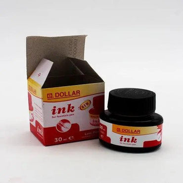 Pen Ink Dollar 30 ml-Red 12pcs (box) The Stationers